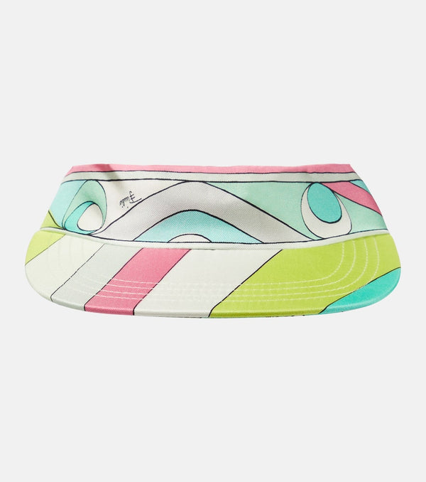 Pucci Iride silk twill visor