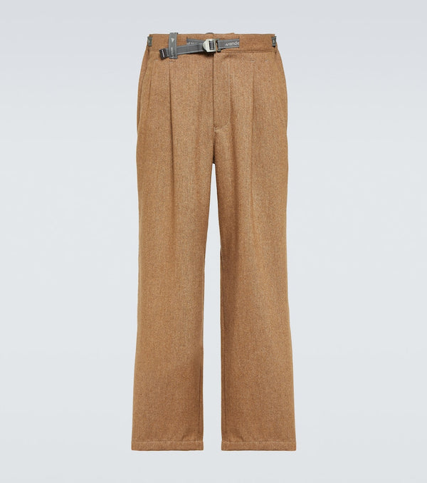 And Wander Re Wool tweed wide-leg pants