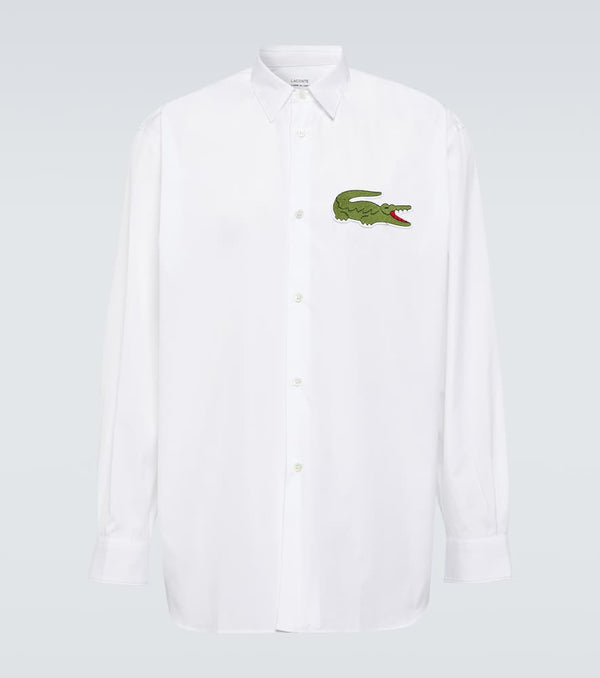 Comme des Garçons Shirt x Lacoste logo cotton poplin shirt