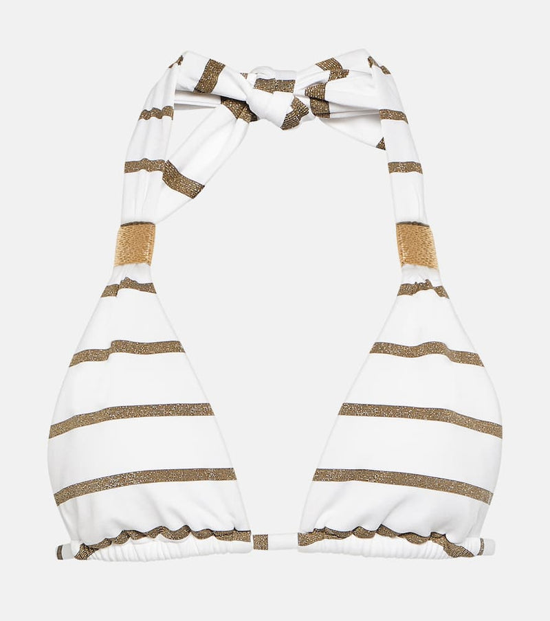 Heidi Klein St Tropez striped bikini top