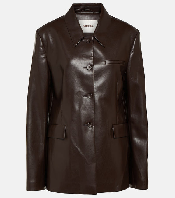 Nanushka Hadasa faux leather blazer