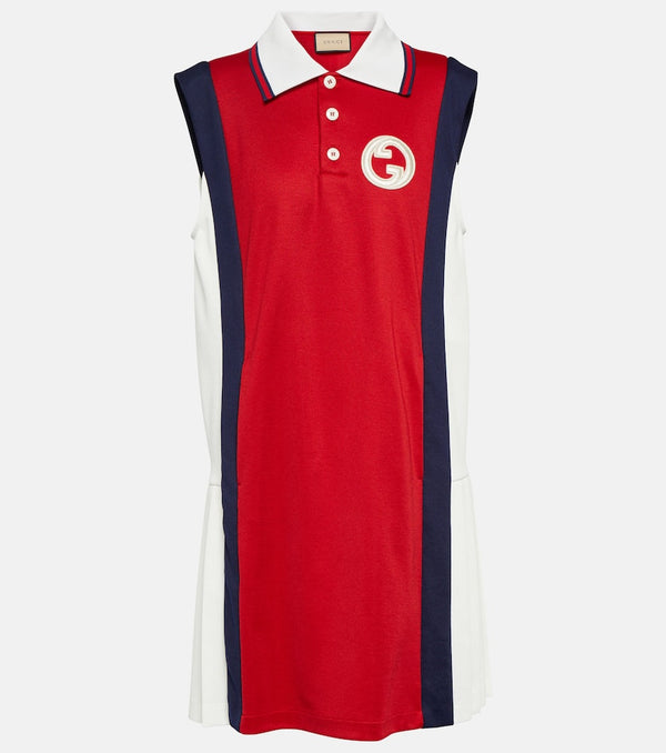 Gucci Interlocking G jersey polo minidress