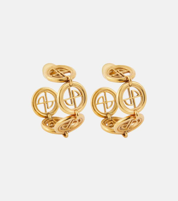 Patou Logo hoop earrings