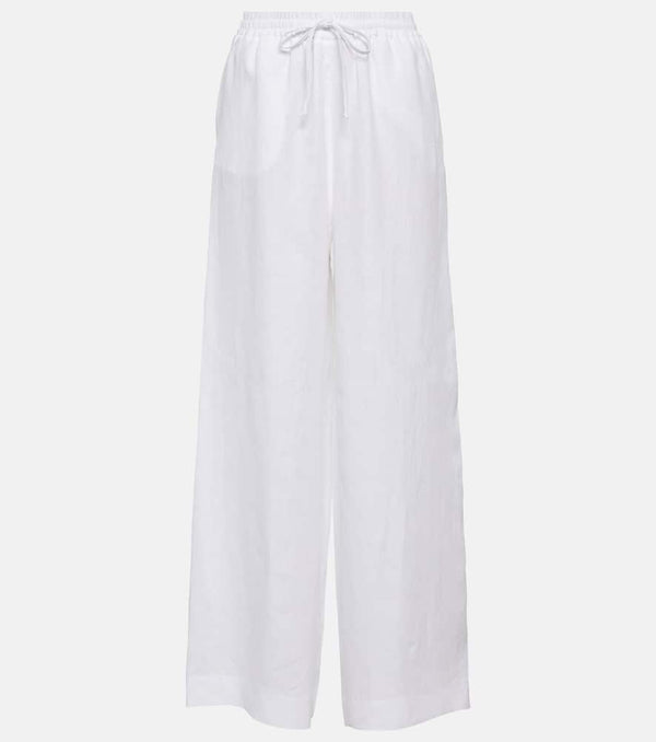 Loro Piana High-rise wide-leg linen pants