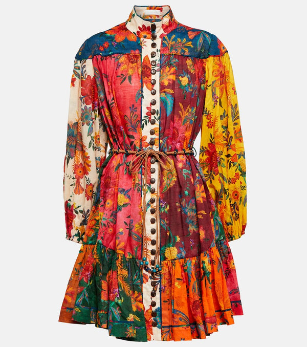 Zimmermann Printed cotton minidress | LYBSTORE