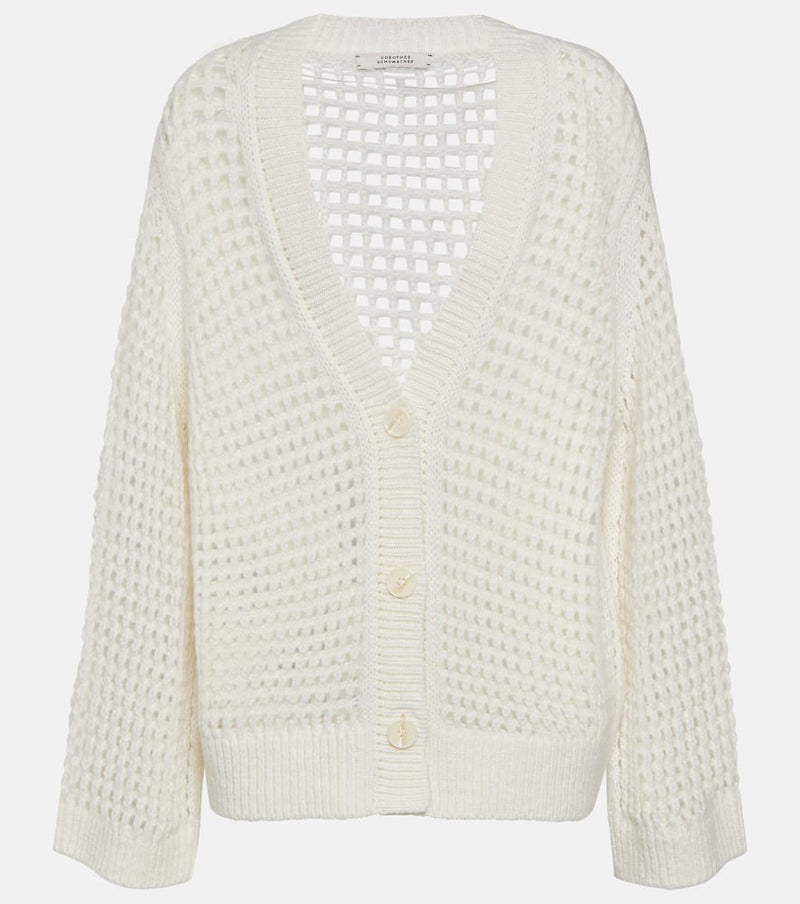 Dorothee Schumacher Pointelle wool and cashmere cardigan