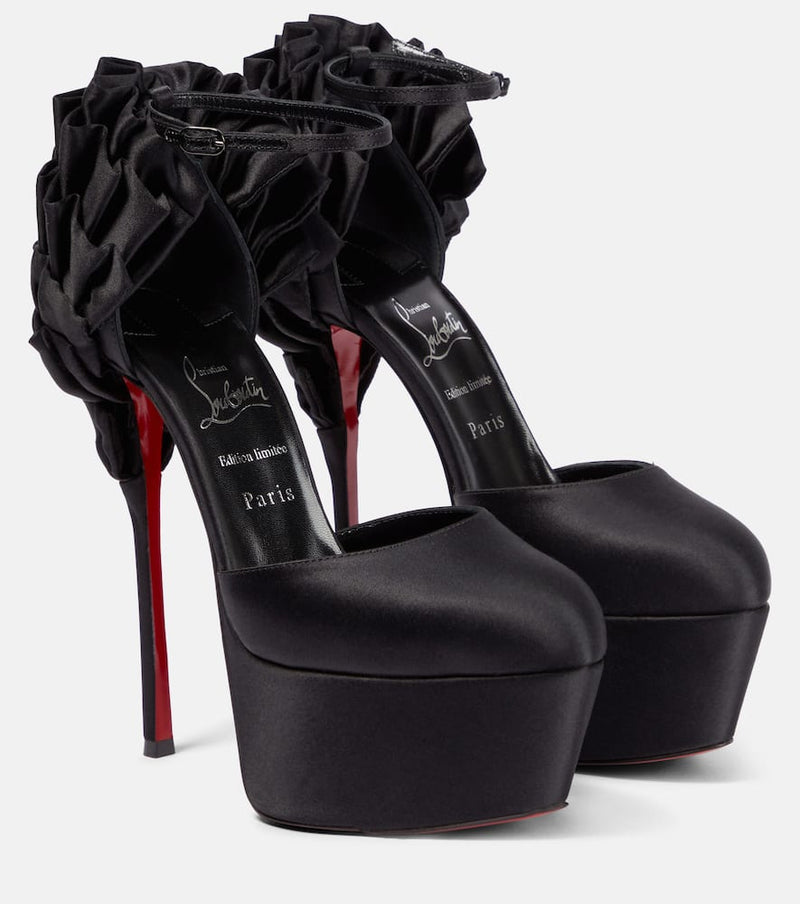 Christian Louboutin Maria Frou Alta satin platform pumps