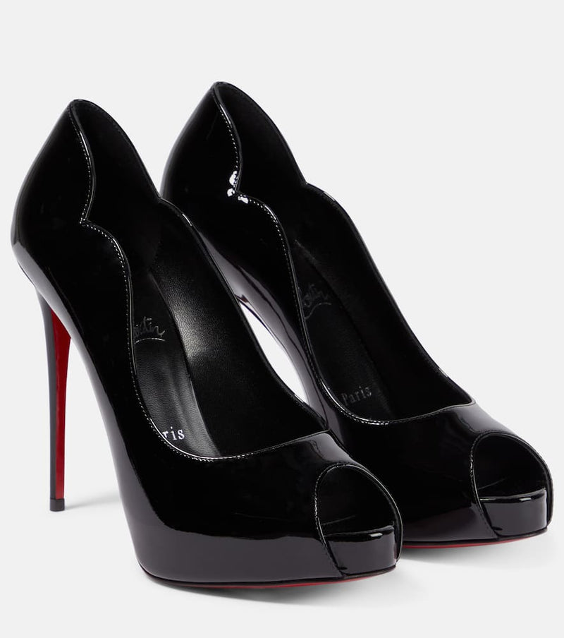 Christian Louboutin Patent leather platform pumps