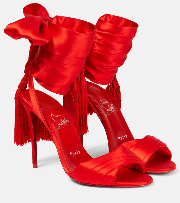 Christian Louboutin Sevillana 100 crepe satin sandals