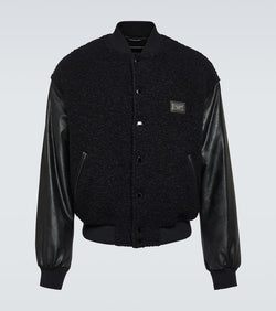 Dolce & Gabbana Logo wool-blend bomber jacket