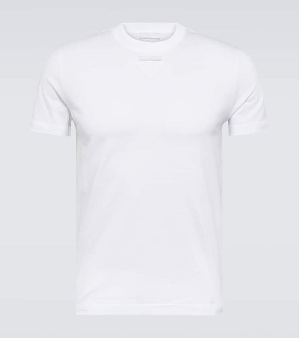 Prada Embellished cotton T-shirt