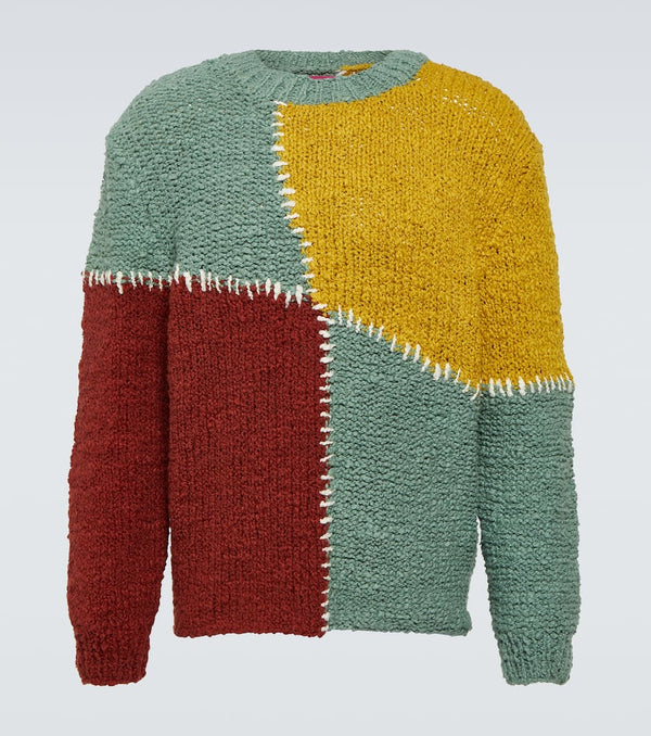 The Elder Statesman Patchwork cotton sweater