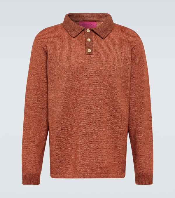 The Elder Statesman Cashmere and cotton polo top