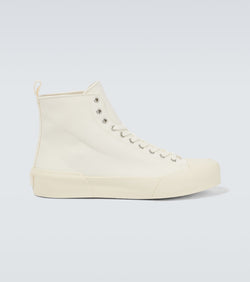 Jil Sander High-top canvas sneakers