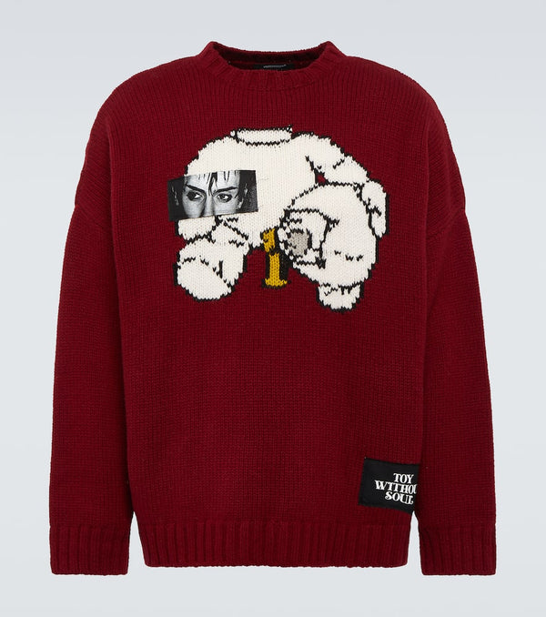 Undercover Intarsia wool sweater