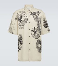 Dries Van Noten Cassidye printed cotton poplin shirt