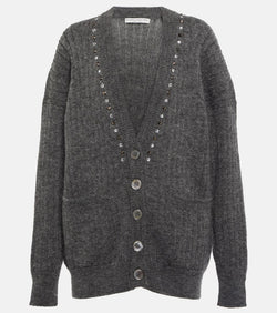 Alessandra Rich Embellished wool-blend cardigan