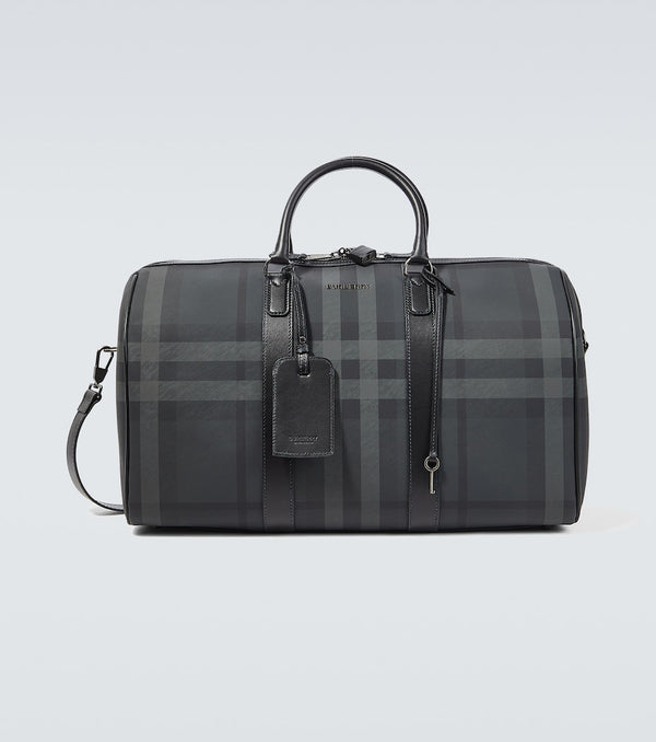 Burberry Burberry Check leather-trimmed duffel bag