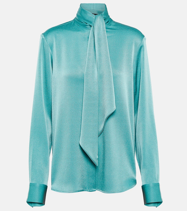 Alex Perry Fallon satin shirt