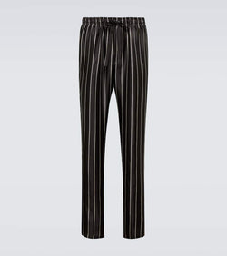 Dolce & Gabbana Striped silk pajama bottoms