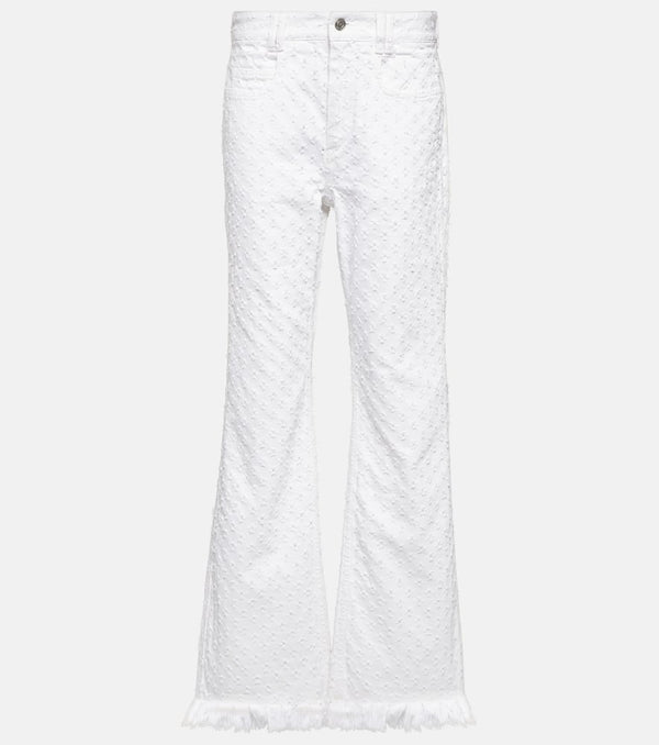 Isabel Marant High-rise straight eyelet jeans