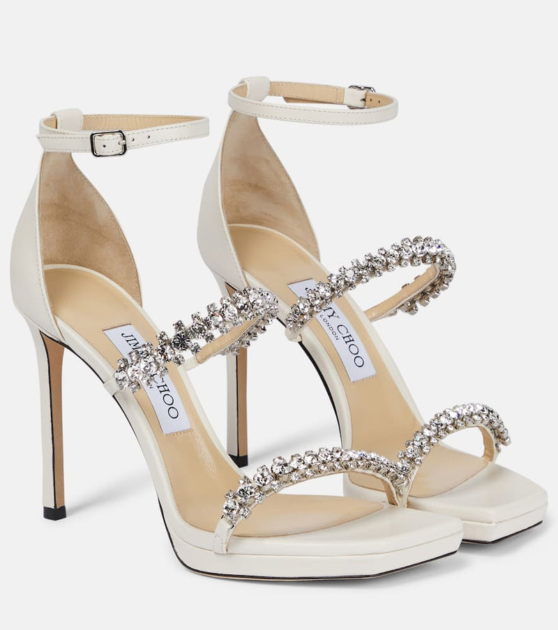 Jimmy Choo Bing 105 crystal-embellished sandals