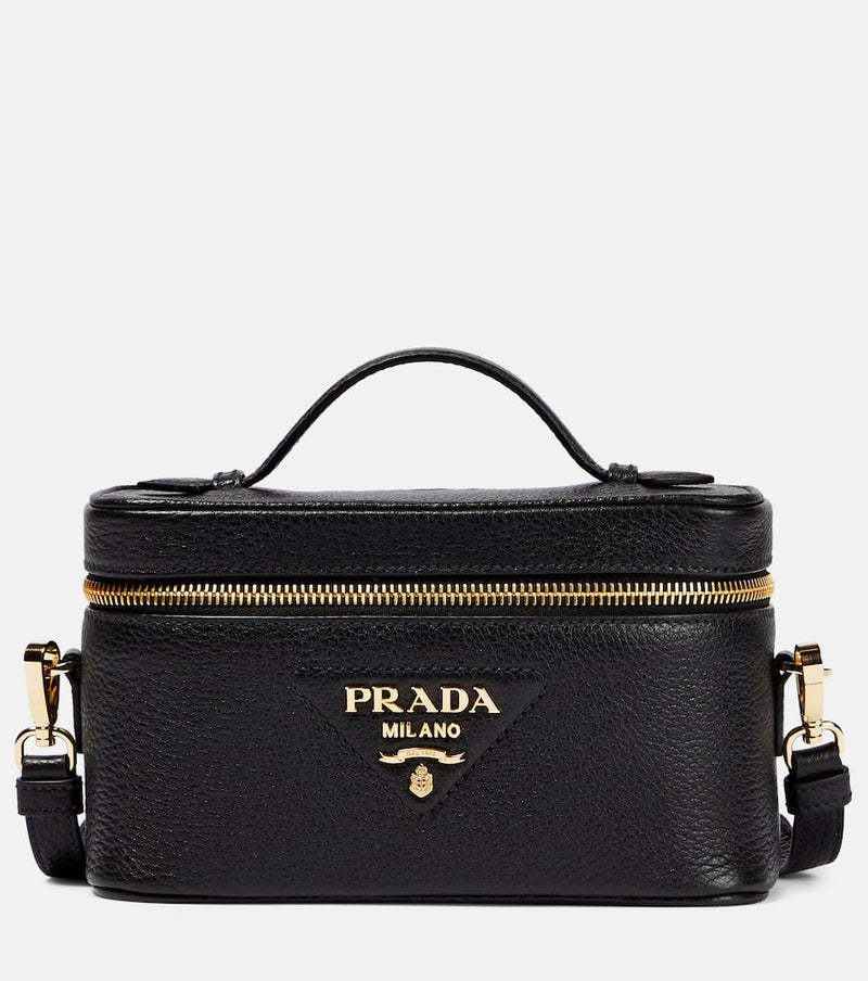 Prada Logo Mini leather crossbody bag