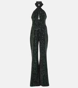 Elie Saab Sequined wide-leg jumpsuit