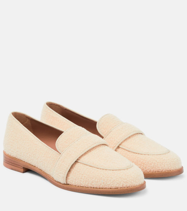 Aquazzura Martin bouclé moccasins