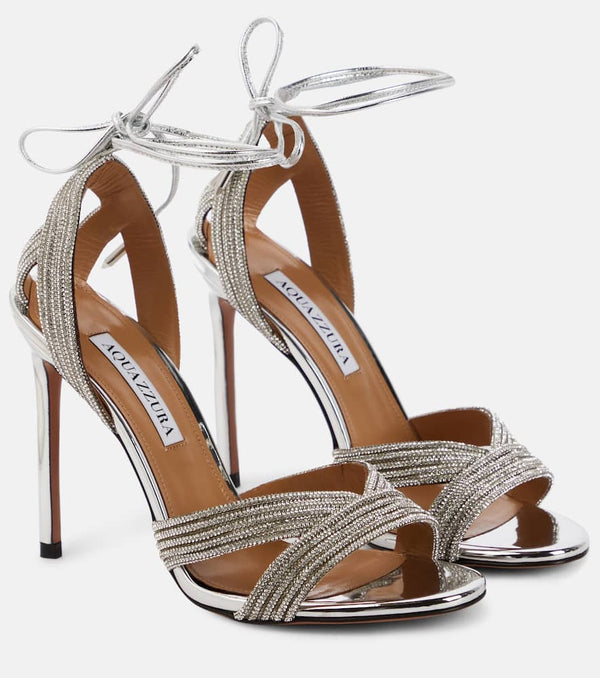 Aquazzura Ari 105 embellished sandals