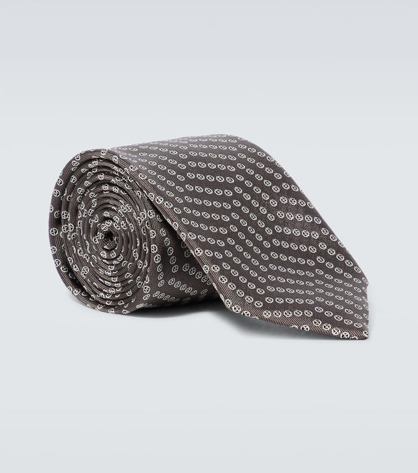 Giorgio Armani Logo silk tie