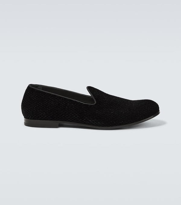 Giorgio Armani Velvet loafers