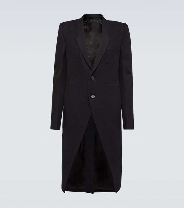 Rick Owens Fogpocket Neue virgin wool coat