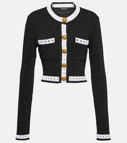 Balmain Embellished knit cardigan