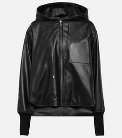 Loewe Hooded leather jacket