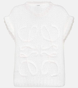 Loewe Anagram mohair-blend sweater vest