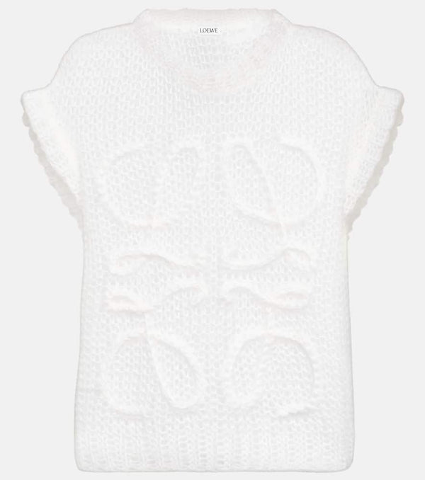 Loewe Anagram mohair-blend sweater vest