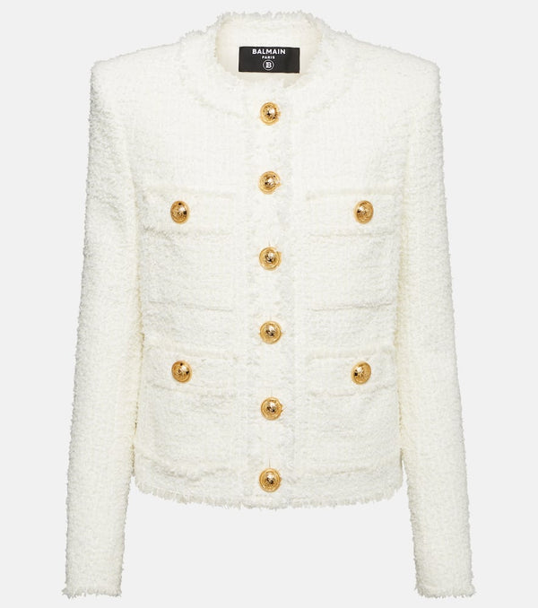 Balmain Embellished tweed jacket