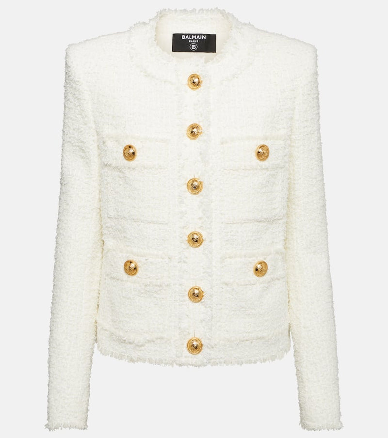 Balmain Embellished tweed jacket