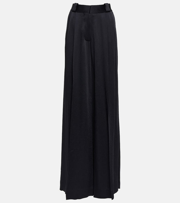 Blazé Milano Novalis high-rise wide-leg velvet pants