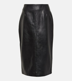 Blazé Milano Vegas Baby leather midi skirt