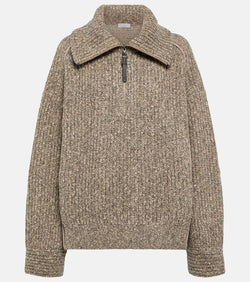 Brunello Cucinelli Sparkling Chiné wool-blend sweater