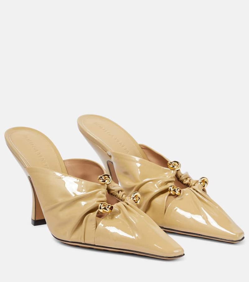 Bottega Veneta Bunnie patent leather mules