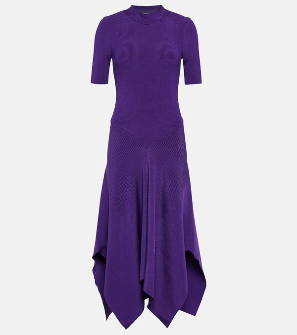 Stella McCartney Asymmetric jersey midi dress