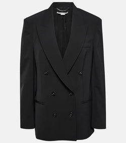 Stella McCartney Oversized double-breasted wool-blend jacket