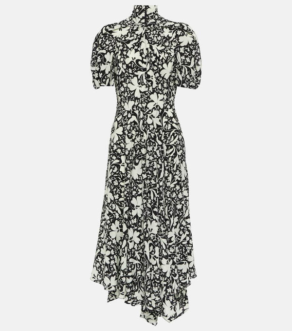 Stella McCartney Floral silk midi dress