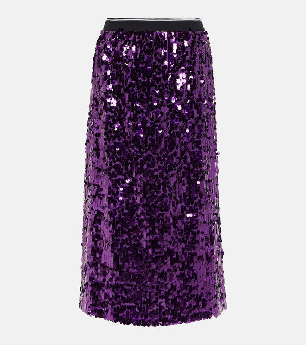 Plan C Sequined midi skirt