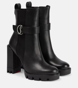 Christian Louboutin CL Chelsea Lug leather ankle boots