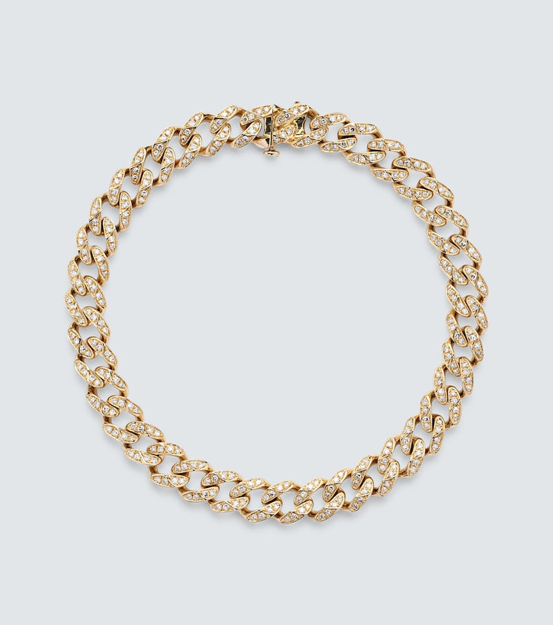 Shay Jewelry 18kt gold chain bracelet with diamonds
