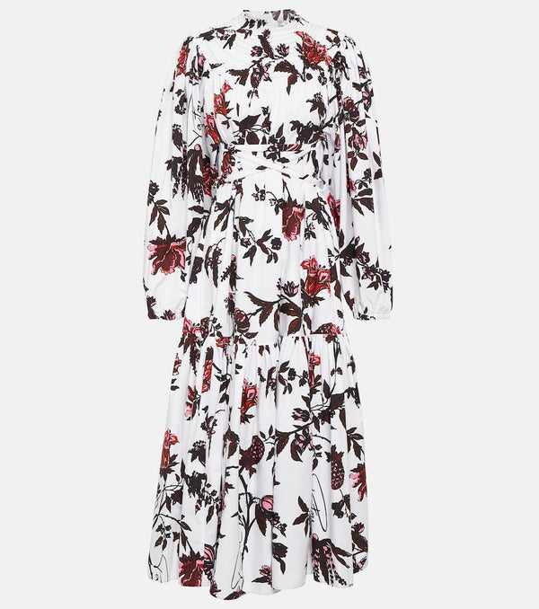 Patou Tiered cotton midi dress